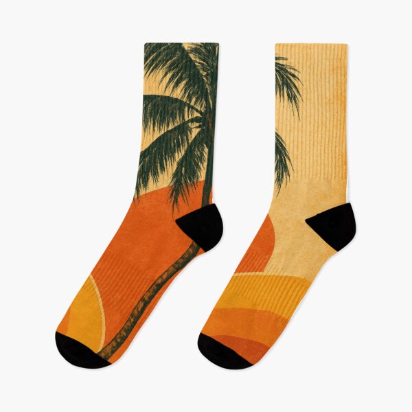 Item preview, Vintage Palm Tree Sunset Layers designed and sold by Exploring Silliness.