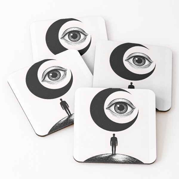 Item preview, Surreal Moon Eye Watching Over Mankind designed and sold by Amr Siam.