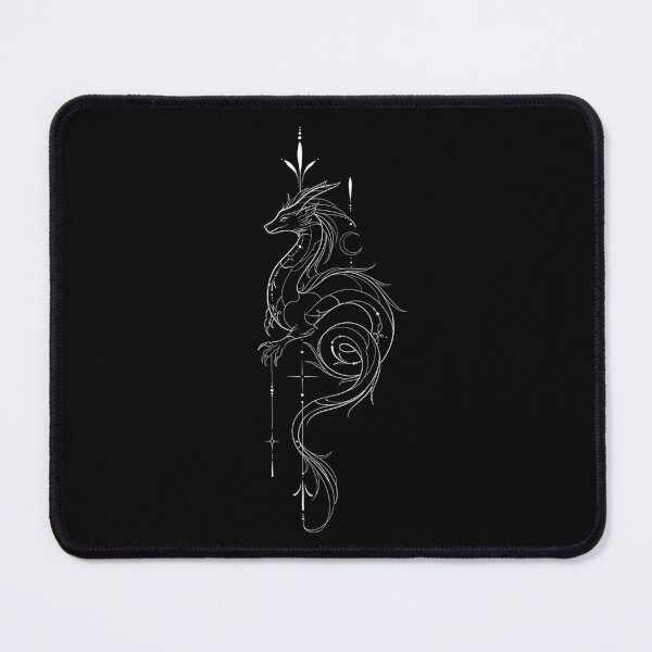 Item preview, Lunar dragon - elegant mythical creature design white designed and sold by Aakanksha97.