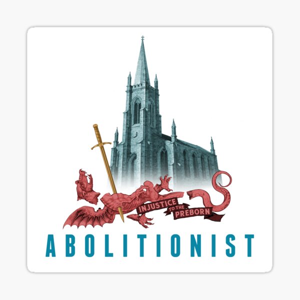 Aperçu de l'œuvre L'Église ABOLITIONNISTE tue le dragon créée et vendue par AbolitionistsNE.