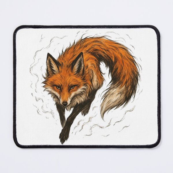 Item preview, Fierce Red Fox in Dynamic Ink Drawing Style designed and sold by ArtfulWeave.