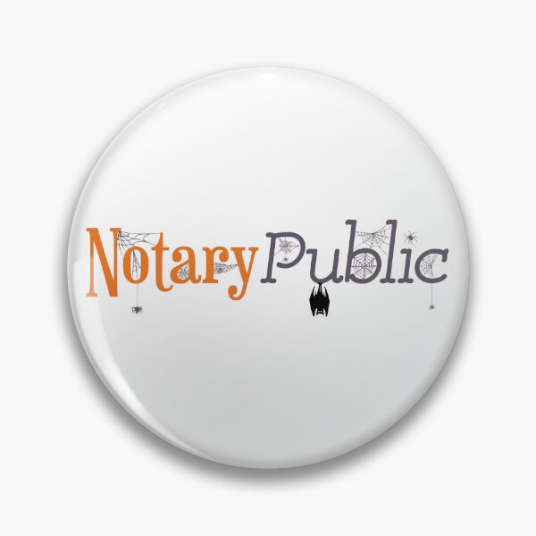 Item preview, Notary Public Halloween – Spooky Spiderweb Lettering Design designed and sold by NotaryLife.