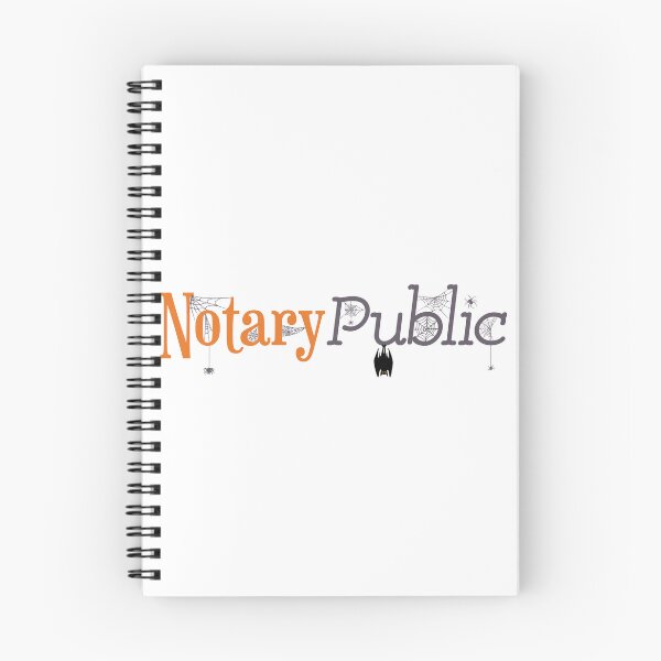 Item preview, Notary Public Halloween – Spooky Spiderweb Lettering Design designed and sold by NotaryLife.