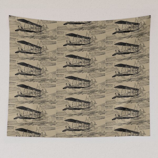 Item preview, Vintage World War Plane Illustration 1 designed and sold by AntiqueDreaming.