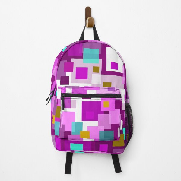 Item preview, Bright Purple Abstract Squares with Turquoise designed and sold by Val Arie.