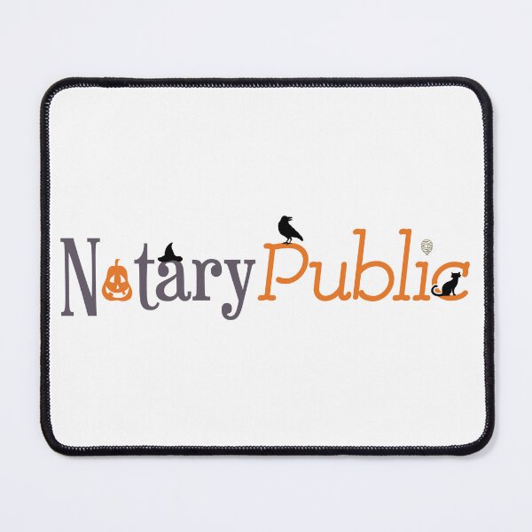 Item preview, Notary Public Halloween – Pumpkin & Skull Typography Design designed and sold by NotaryLife.