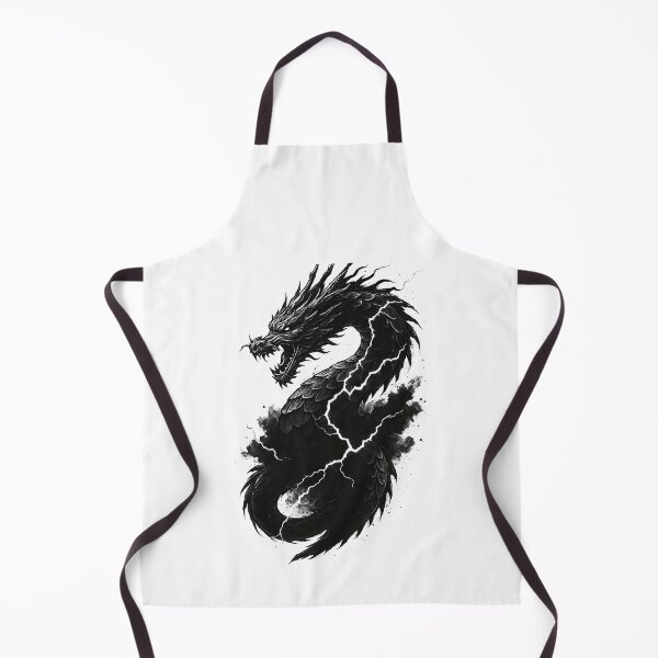 Item preview, Cracked Shadow Dragon in Monochrome with Smoky Effect designed and sold by ArtfulWeave.
