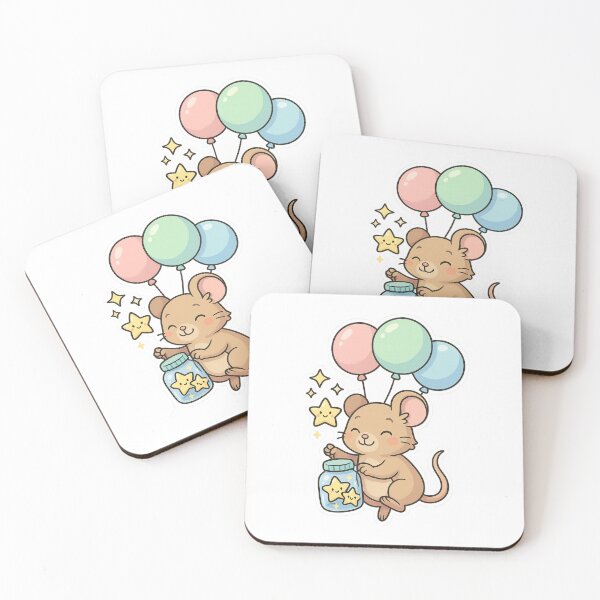 Item preview, Kawaii Star Collector Mouse – Cute Dreamland Sticker designed and sold by Tenpercentluck.