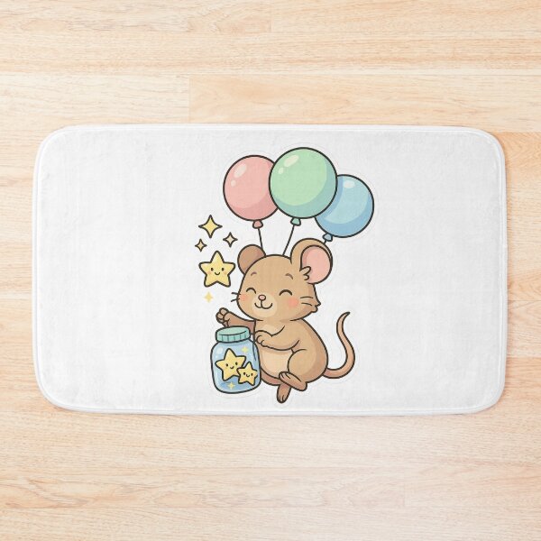 Item preview, Kawaii Star Collector Mouse – Cute Dreamland Sticker designed and sold by Tenpercentluck.