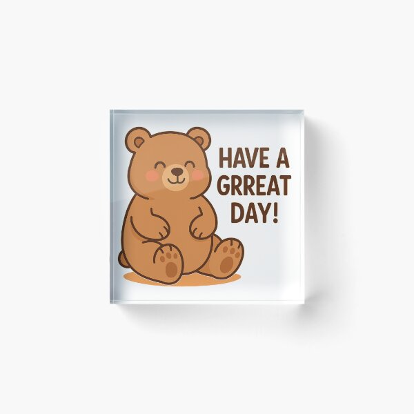 Item preview, bearly Awake – Cute Bear with a Comical Twist designed and sold by TZN Wear.