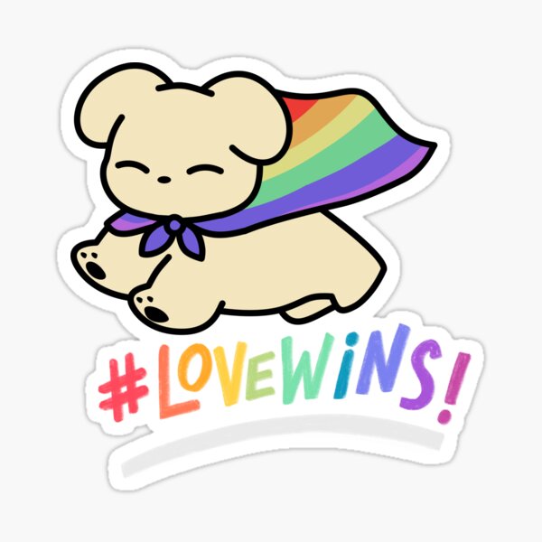 Love wins Sticker
