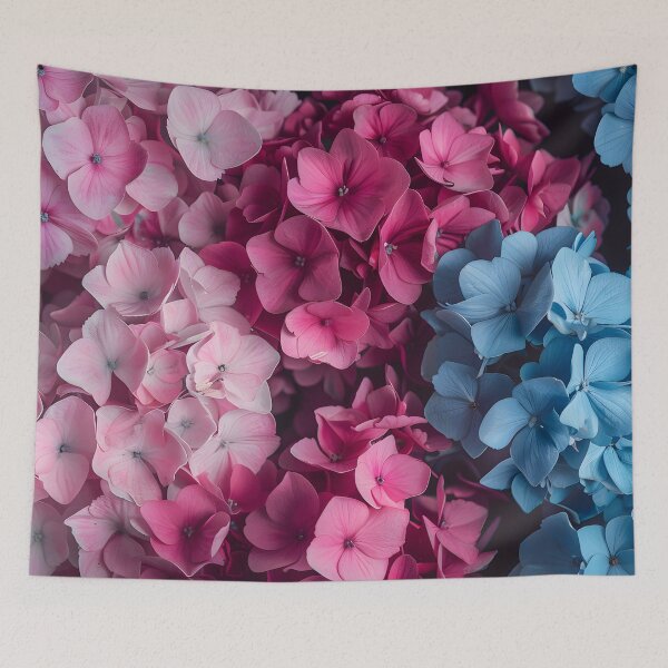 Item preview, Pink and Blue Hydrangeas – Floral Bloom Aesthetic designed and sold by MatvHelen.