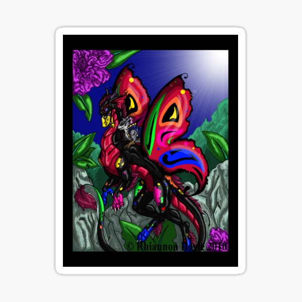 The Mighty Dragon Rider Sticker