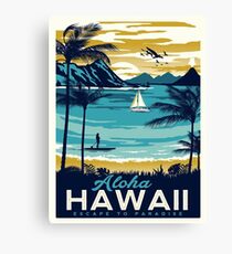 Weinleseplakat - Hawaii Leinwanddruck