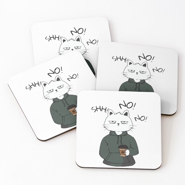 Item preview, Grumpy  coffee Cat designed and sold by ZMaria.