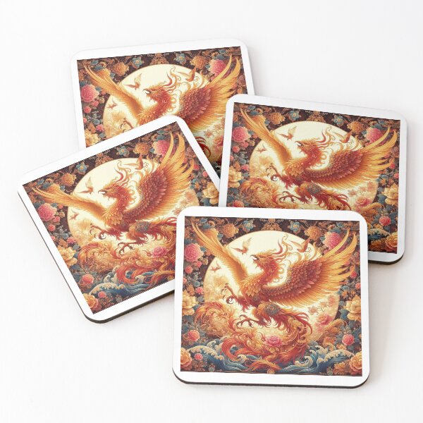 Item preview, phoenix crowned with flowers designed and sold by  Bride of the desert.
