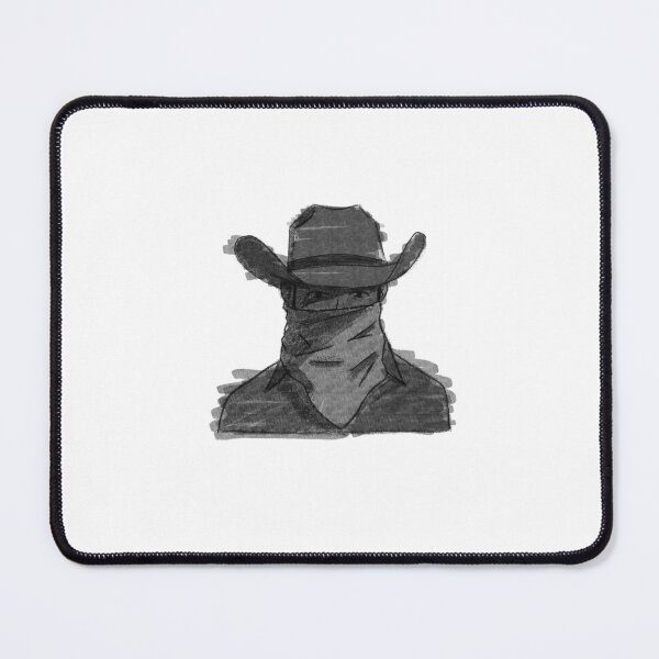 Item preview, Western charcoal Cowboy designed and sold by Nick Wick Creative.