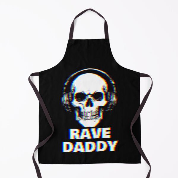 Item preview, RAVE DADDY – Skull with Headphones | Trippy EDM Raver Design designed and sold by Qudkin.
