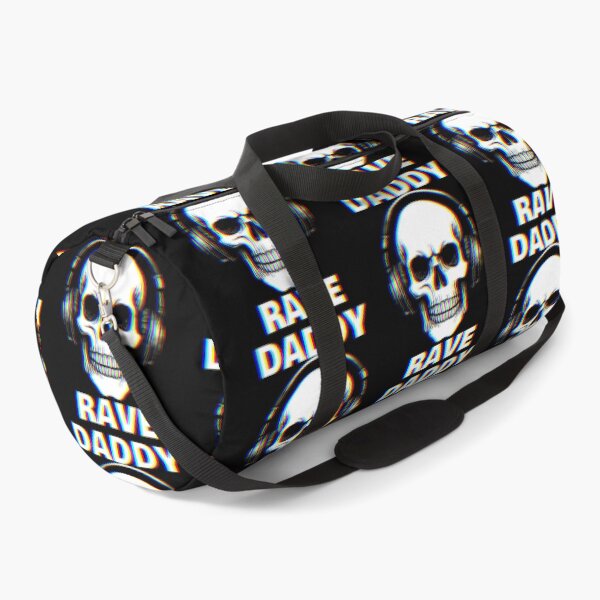 Item preview, RAVE DADDY – Skull with Headphones | Trippy EDM Raver Design designed and sold by Qudkin.