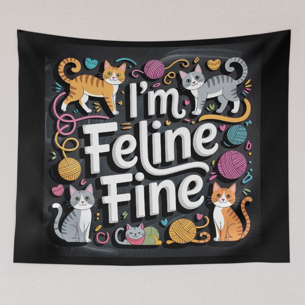 Item preview, Feline Fine: A Pawsitively Purrfect Yarn Party designed and sold by ForeverPrintsOK.