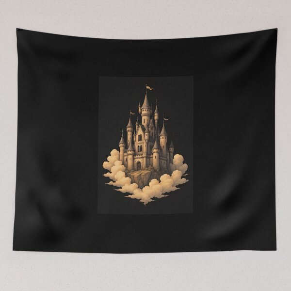 Item preview, Floating Fantasy Castle Above the Clouds designed and sold by Amr Siam.