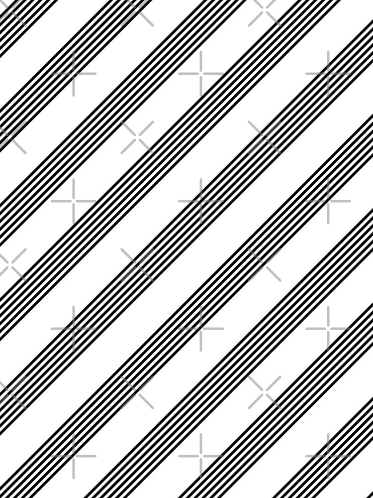 Thumbnail 4 of 4, iPhone Case, Sophisticated Aesthetic White And Black Diagonal Multi-Size Striped Design designed and sold by K9ish.