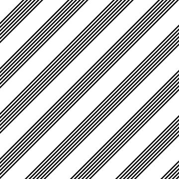 Artwork thumbnail, Sophisticated Aesthetic White And Black Diagonal Multi-Size Striped Design by K9ish