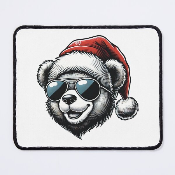 Item preview, Cool Santa Bear – Funny Christmas Polar Bear in Sunglasses designed and sold by Iras-Art-Corner.