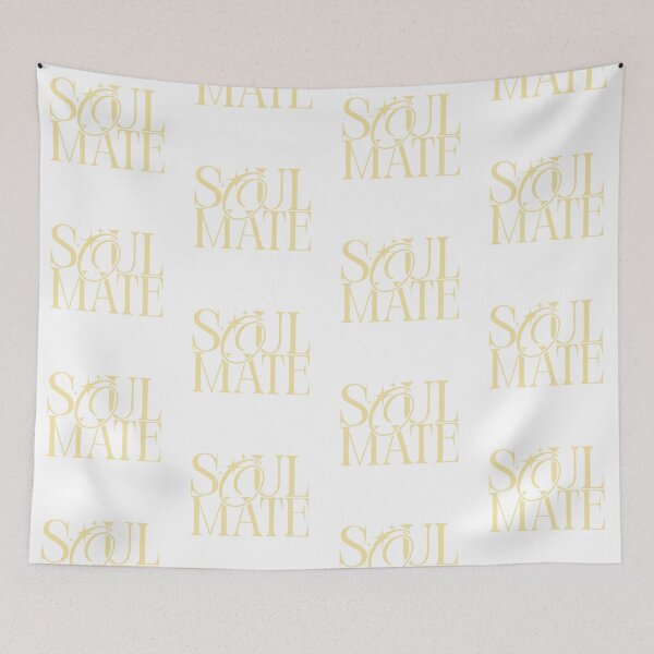 Item preview, Soulmate Modern Yellow Luxury Typography designed and sold by Stickers by @molllyclare.