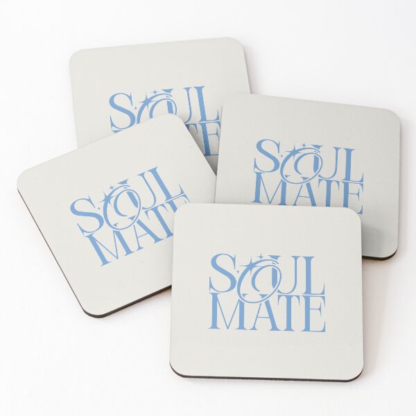 Item preview, Soulmate Modern Blue Luxury Typography designed and sold by Stickers by @molllyclare.