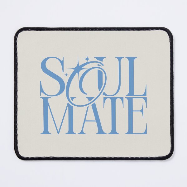 Item preview, Soulmate Modern Blue Luxury Typography designed and sold by Stickers by @molllyclare.