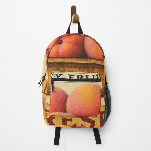Item preview, Retro Peach Fruit Sticker Label designed and sold by Wordsmith-Wear.
