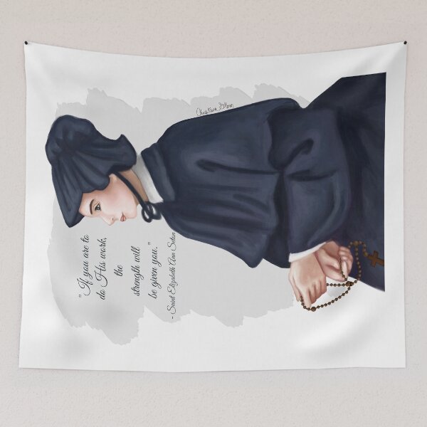 Item preview, Saint Elizabeth Ann Seton designed and sold by Tres Corda Designs.