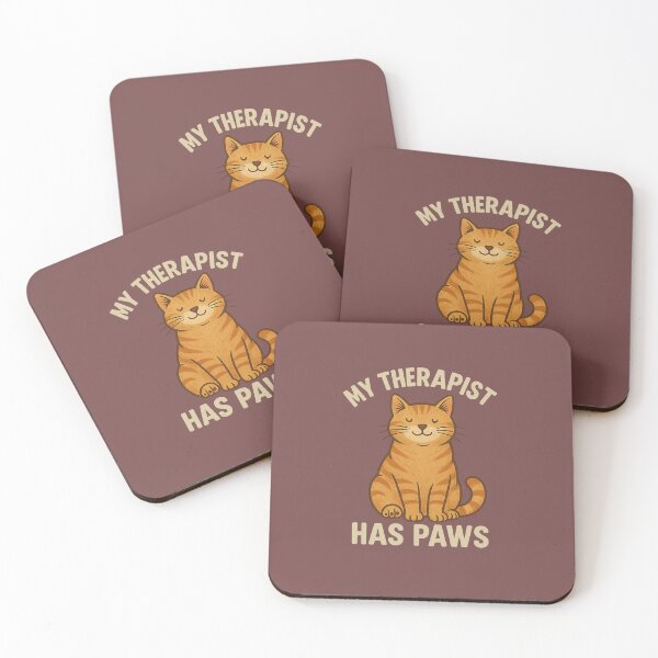 Item preview, My Therapist Has Paws Cute Cat Gift designed and sold by CozyAndSweet.