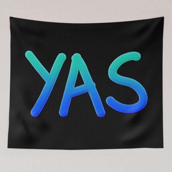 Item preview, YAS in Blue Teal Minimal  designed and sold by Memes N Lore .