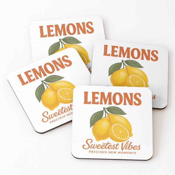 Item preview, Lemons – Sweetest Vibes – Retro Fruit Illustration designed and sold by GabbyKI261.