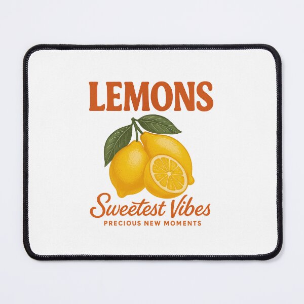 Item preview, Lemons – Sweetest Vibes – Retro Fruit Illustration designed and sold by GabbyKI261.