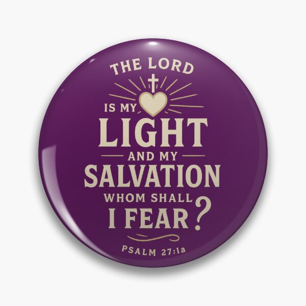 Item preview, Psalm 27:1 – The Lord Is My Light and Salvation Bible Verse designed and sold by SimplySelim.