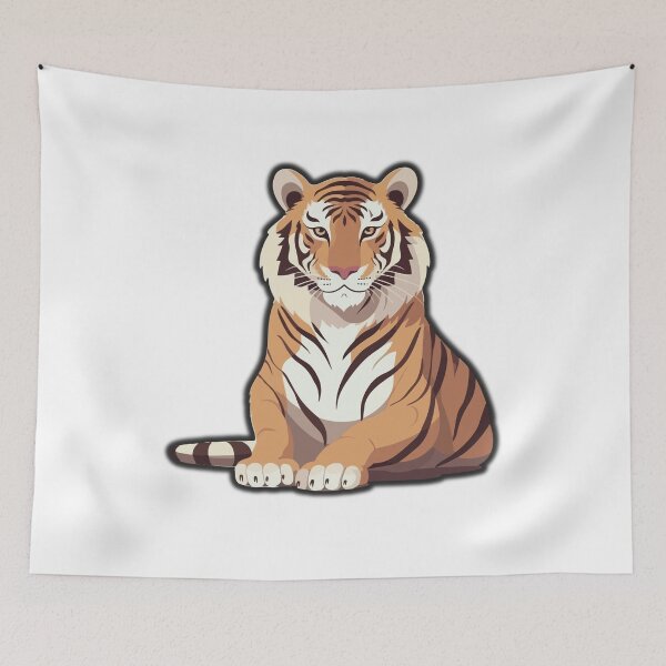 Item preview, Tiger Power | Bold Wildlife Graphic Art designed and sold by WildPetal.