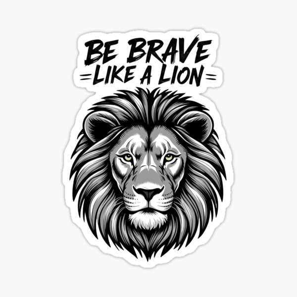 Item preview, Be Brave Like a Lion designed and sold by Wearable Prints.