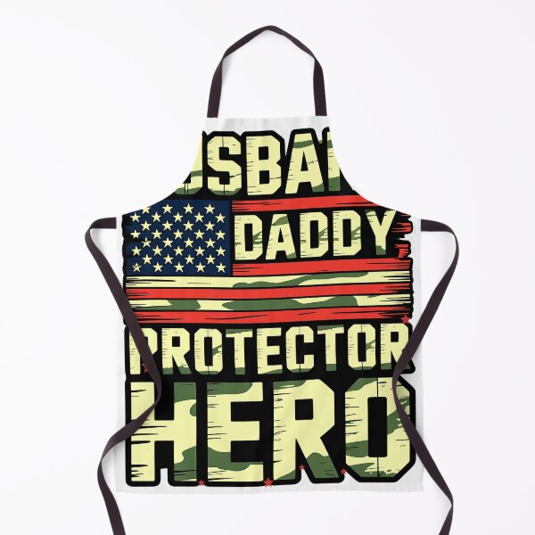 Item preview, Husband Daddy Protector Hero Military Camo American Flag Dad Shirt designed and sold by designleon19.