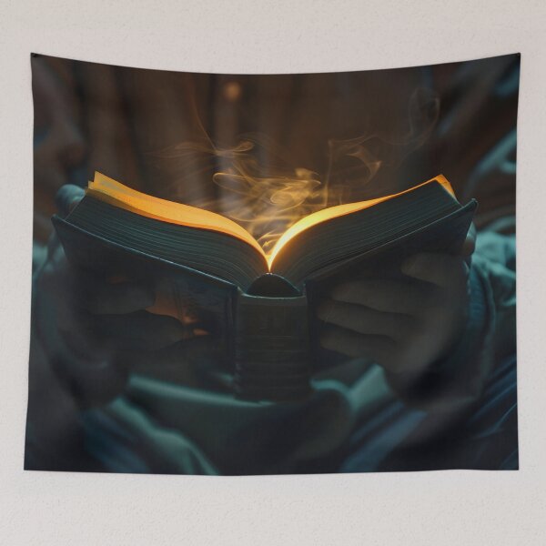 Item preview, The Light of Knowledge — Glowing Book in Hands designed and sold by MatvHelen.