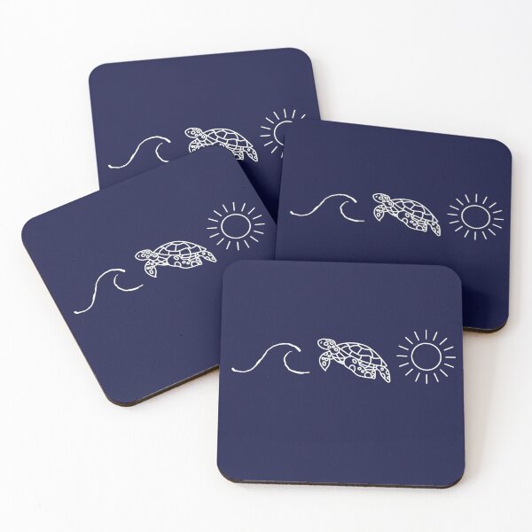 Item preview, Minimalist Ocean Turtle and Sun Line Art Design designed and sold by CreationbyNiki.