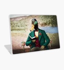 Monsieur Mallard Reading an Improving Book Laptop Skin