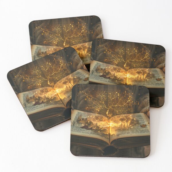 Item preview, Tree of Knowledge — Fantasy Illustration with Glowing Book designed and sold by MatvHelen.