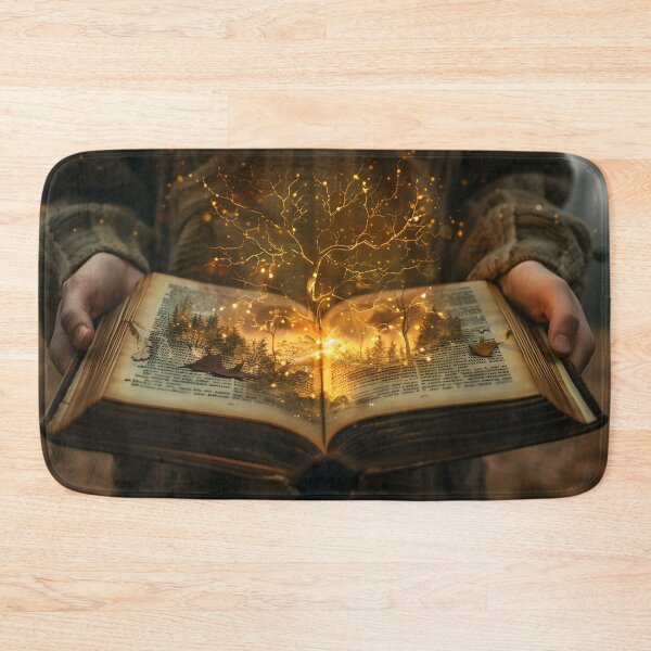 Item preview, Tree of Knowledge — Fantasy Illustration with Glowing Book designed and sold by MatvHelen.