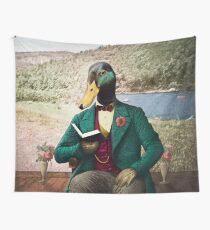 Monsieur Mallard Reading an Improving Book Wall Tapestry