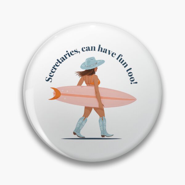 Item preview, Secretaries Can Have Fun Too – Cowgirl Surf Vibes Design designed and sold by WHDProduction45.