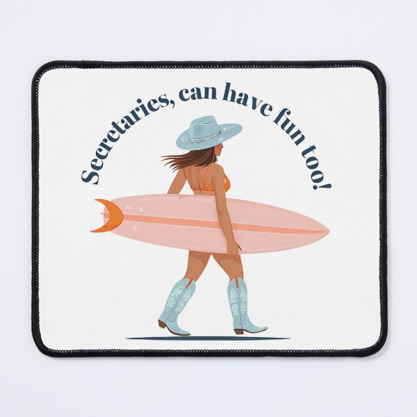 Item preview, Secretaries Can Have Fun Too – Cowgirl Surf Vibes Design designed and sold by WHDProduction45.