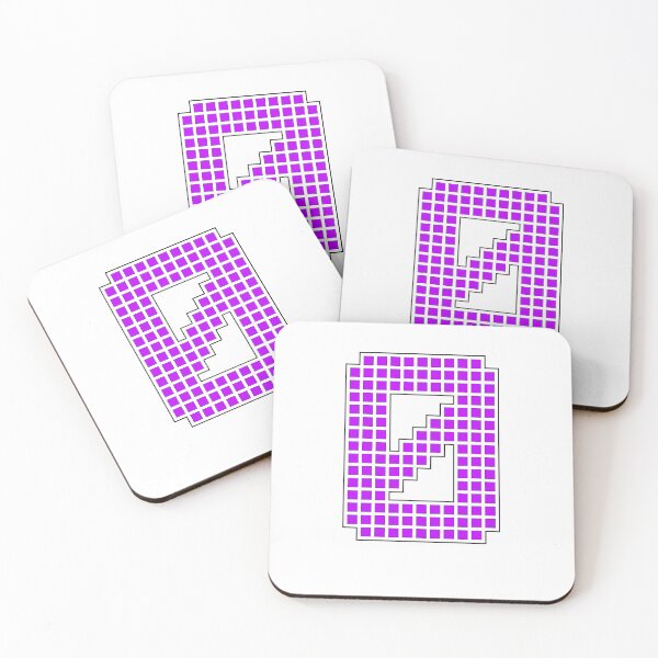 Item preview, Number 0 - Purple Pixel Block Character designed and sold by PixelGlyphs.